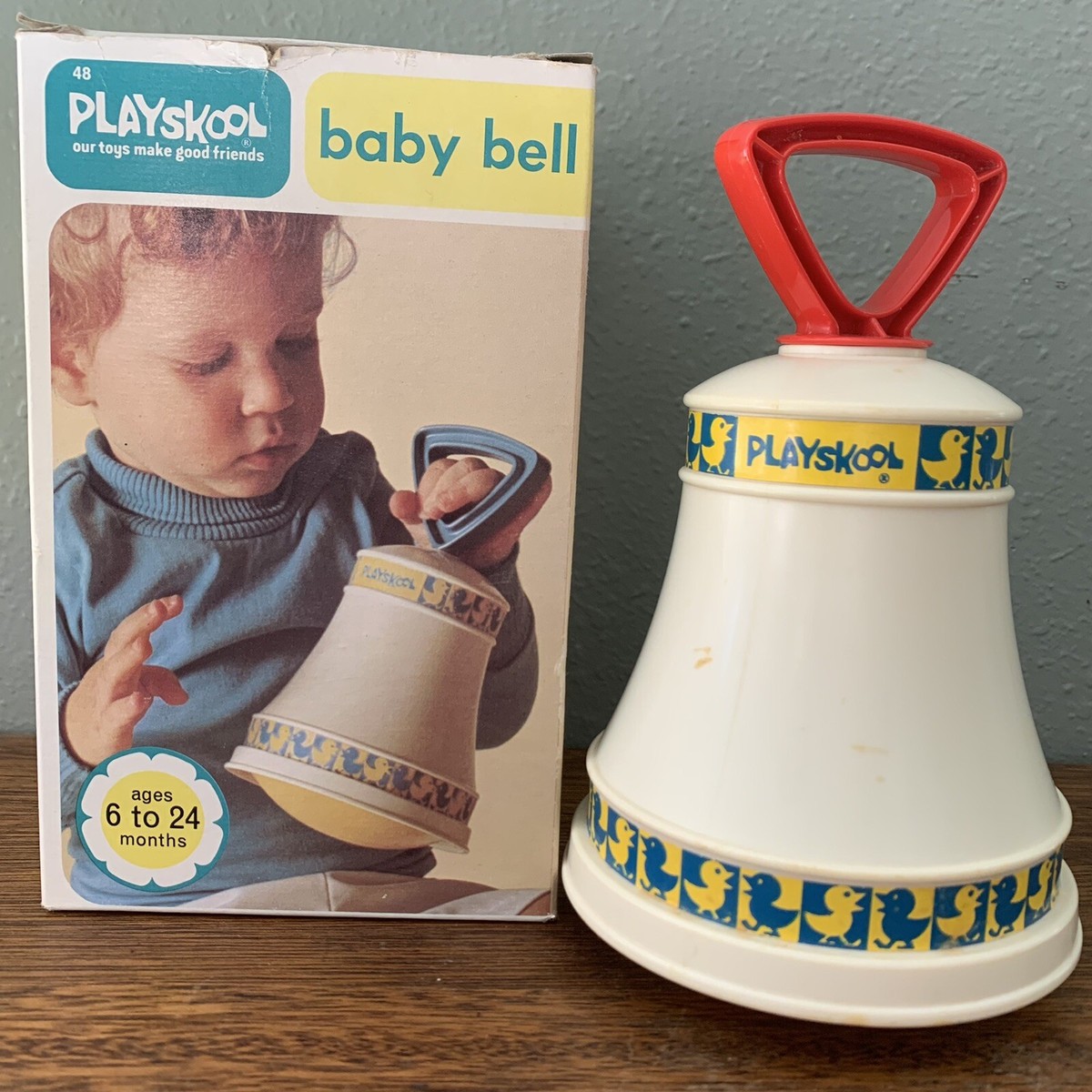 Mini Bell Rattle - Handcrafted In USA For Baby's First Toy