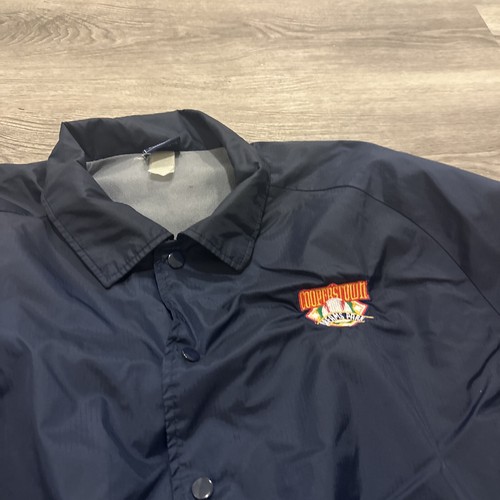 Cooperstown Dream Park Men's Large Blue Long Sleeve Button Up Windbreaker - Picture 2 of 4