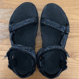 black waterproof sandals