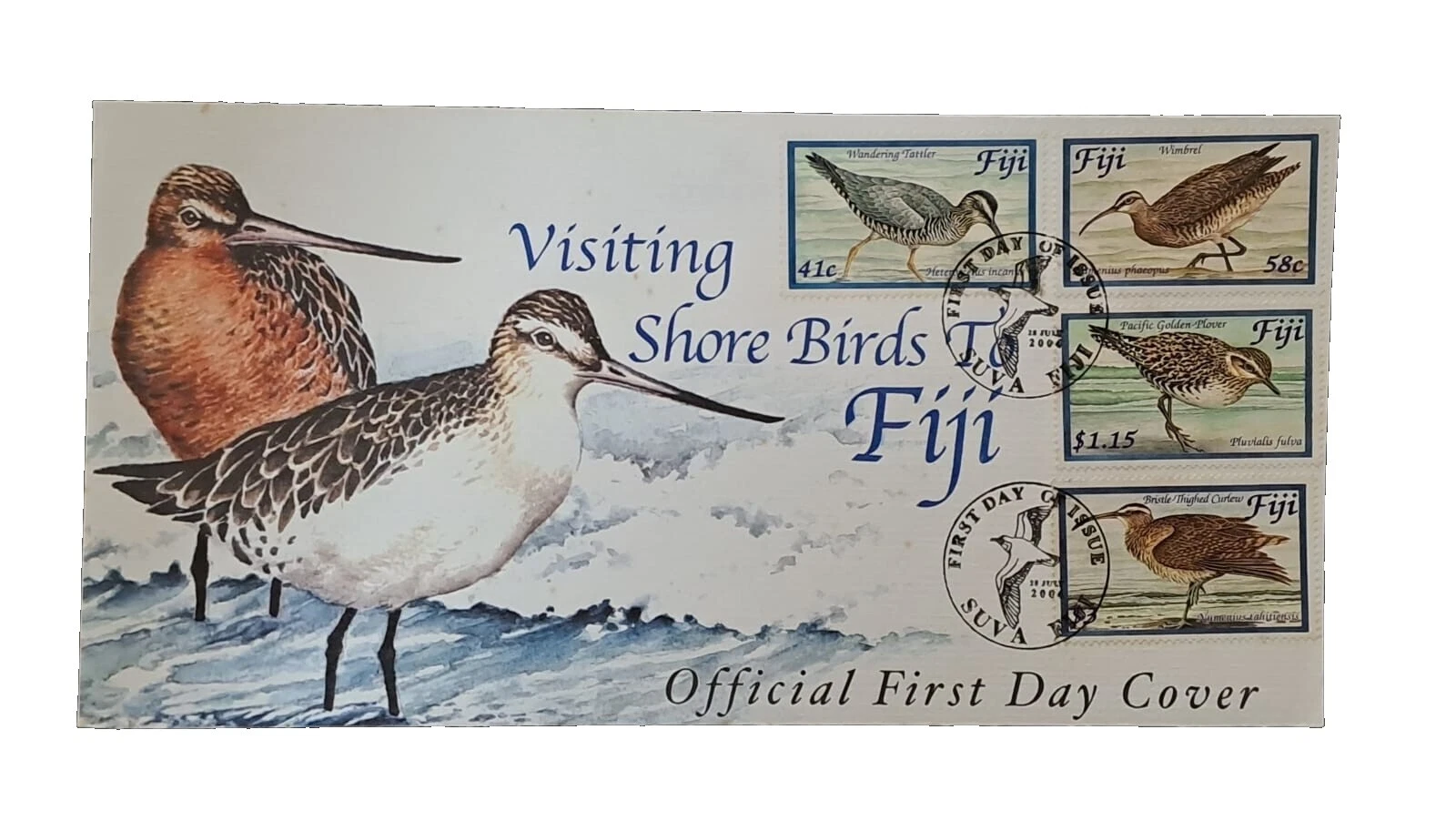 Birds First Day Cover Fijian Stamps (1967-Now)