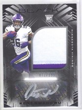 KENE NWANGWU 2021 PANINI BLACK RPA ROOKIE JUMBO PATCH AUTO #D 072/199
