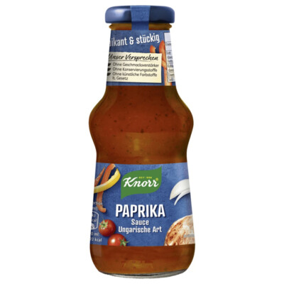 Knorr Parikasauce ungarische Art pikant fruchtiger Geschmack 250ml