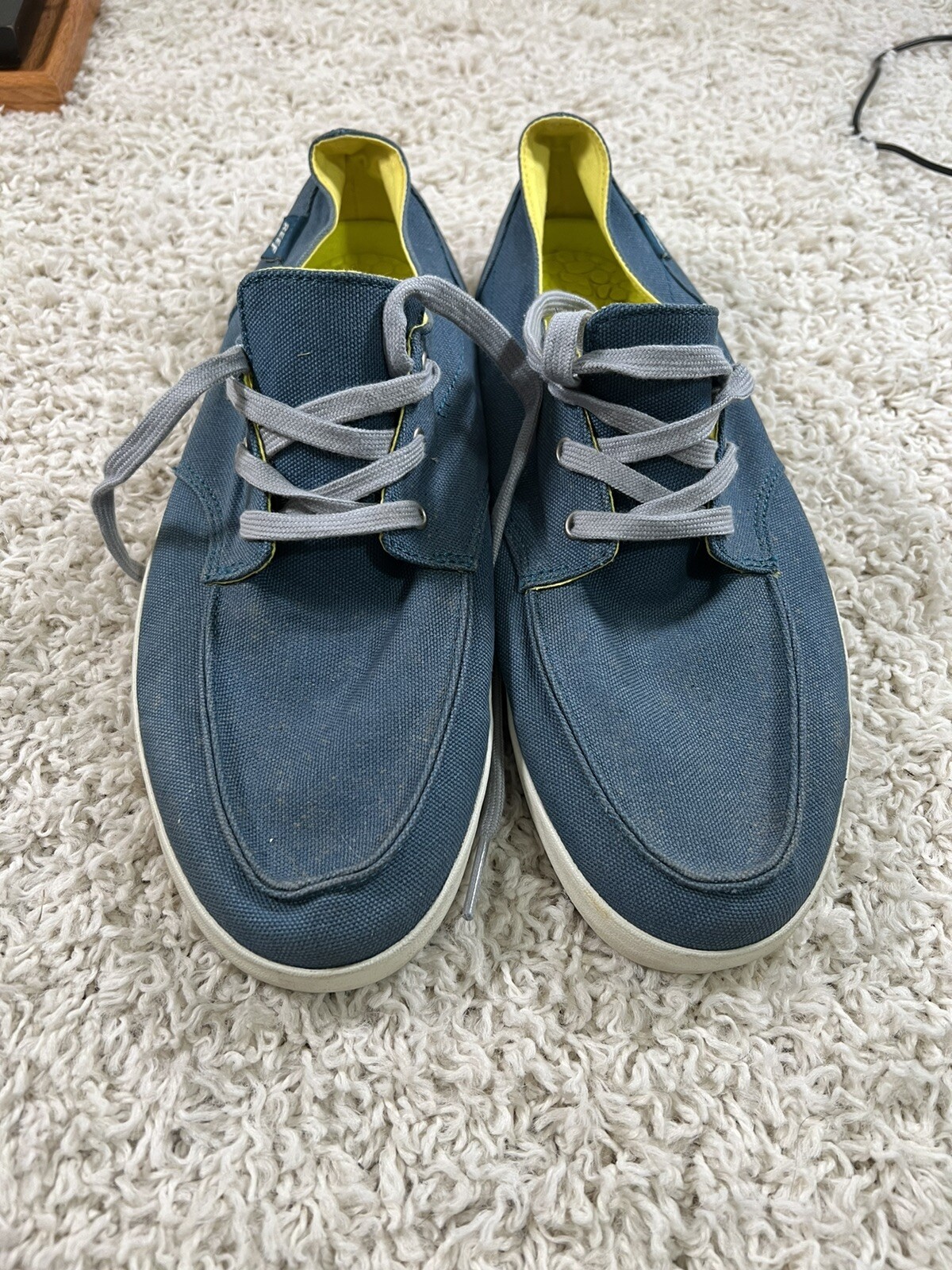 Reef Deck Hand 2 Mens Blue Canvas Boat 