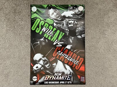 AEW Dynamite Will Ospreay vs Claudio Castagnoli 12''x18'' Limited Poster [9 of 10]