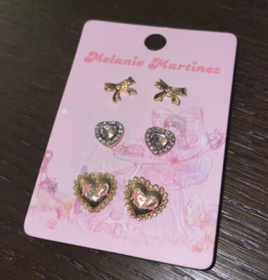Melanie Martinez K-12 Heart Bow Earring Set NEW (IN HAND) BRAND NEW