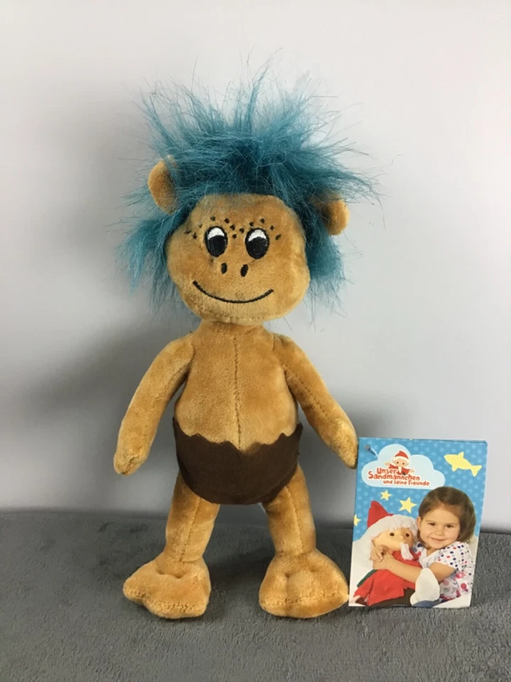 Heunec,Plumps,DDR-Sandmännchen,Plüschfigur,Spielfigur,klein,stehend,mehrfarbig,