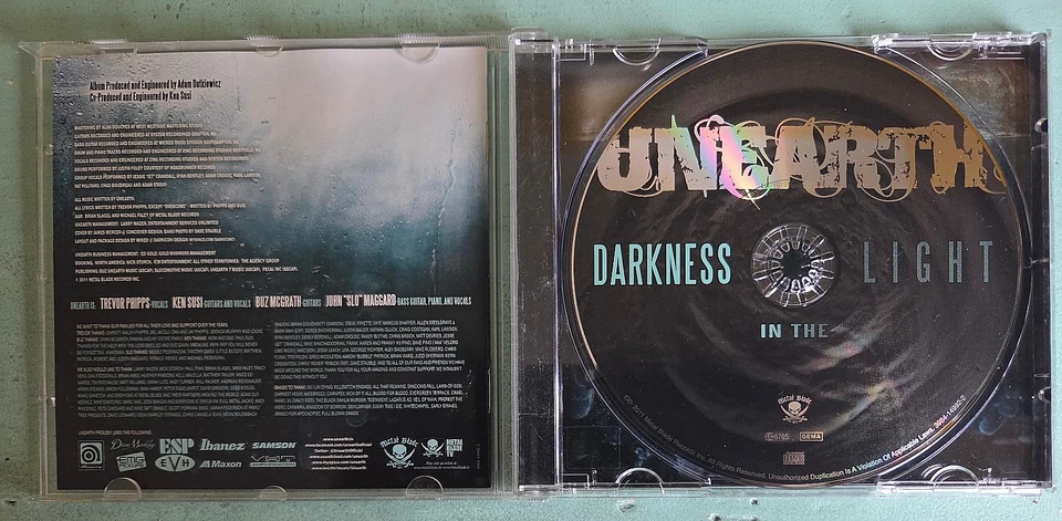 Unearth - Darkness In The Light CD EU 2011 Metalcore Zustand: gut - Bild 2 von 3