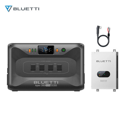 BLUETTI Apex 300 3840W 2764.8Wh LFP+SolarX 4K for Home Backup Off-Grid Living