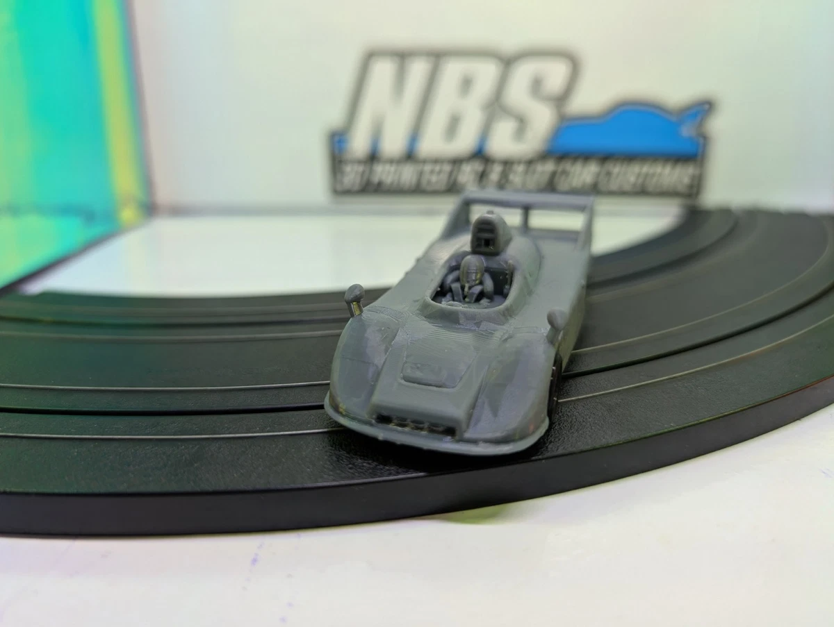 AFX Slot Car 3d Printed Body Porsche 936 Can Am Suit Bulldog 1.6 Chassis