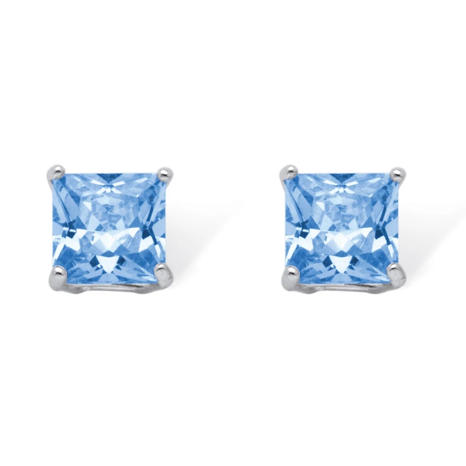 .925 Sterling Silver Stud Birthstone Earrings - Image 3 of 4