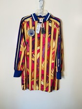 Adidas X Farm Rio Premium stripes paradise multi shirt dress JD6285 NWT L $110