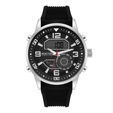Kenneth Cole Reaction Men's Analog Digital Watch Silicone Strap KRWGP2187901