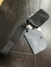 NWT Lululemon Dual Pouch Black And Solar Grey Sold Out 