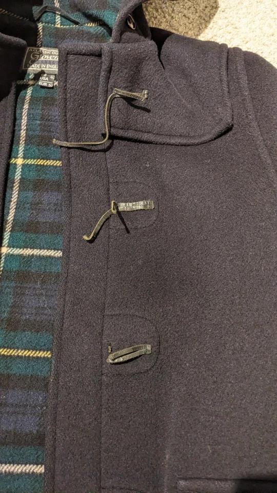 Abrigo de Lona Morris Gloverall De Colección Para Hombre Talla 40 Azul Hecho en Lana Inglaterra Foto 3 de 4