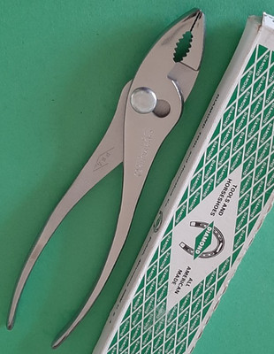 NOS NEW Diamond Horseshoe Duluth K110 10'' Slip Joint Pliers Made in the USA 5W