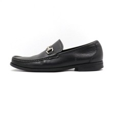 Salvatore Ferragamo Black Gancini Men's Loafers aa48042 152897955