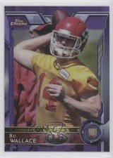 2015 Topps Chrome Rookies Purple Refractor Bo Wallace #188 0q0m