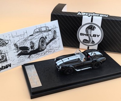 SHELBY Cobra 427 with Open hood  - black - FineWorks 1:64
