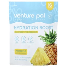 Hydration Boost, Electrolyte Drink Mix, Pineapple, 16 Stick Packs, 0.32 oz (9 g)