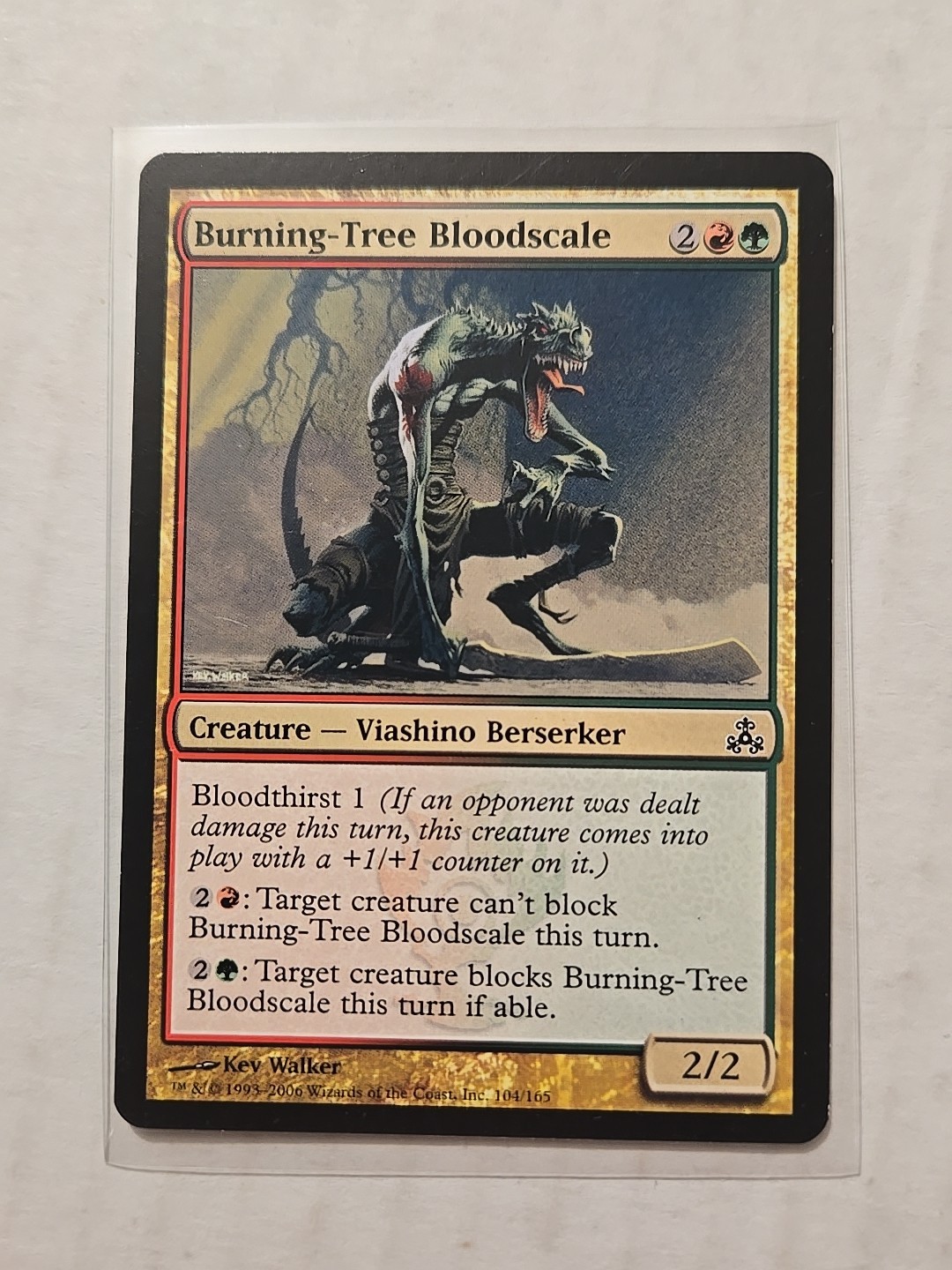 Burning-Tree Bloodscale - Guildpact - LP - Common - Creature - MTG