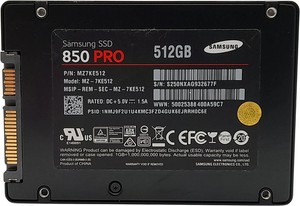 Samsung 850 PRO MZ-7KE512 512GB Sata 2,5" SSD Solid State Drive 75-79% Health