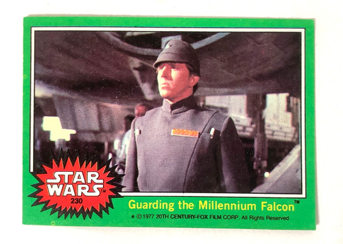 1977 Topps Star Wars #230 Guarding the Millennium Falcon — Raw
