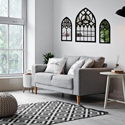 Bezaubernde Kunstfensterdekoration Wandbild im Gothic Stil für verschiedene Rä