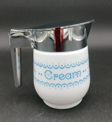 Gemco Snowflake Blue Creamer Corelle Pattern Vintage