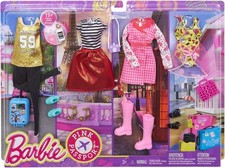 Barbie Rosa Pasaporte Viaje Moda Muñeca Ropa y Accesorios FLB31