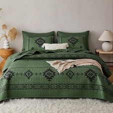 Western Quilt Set Southwestern Aztec Tribal Bedding Native American Pattern