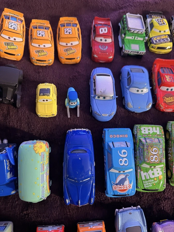 RIESIGES KONVOLUT Disney Pixar Cars 1:55 Diecast Modell Spielzeugautos (51 Fahrzeuge insgesamt) - Bild 3 von 4
