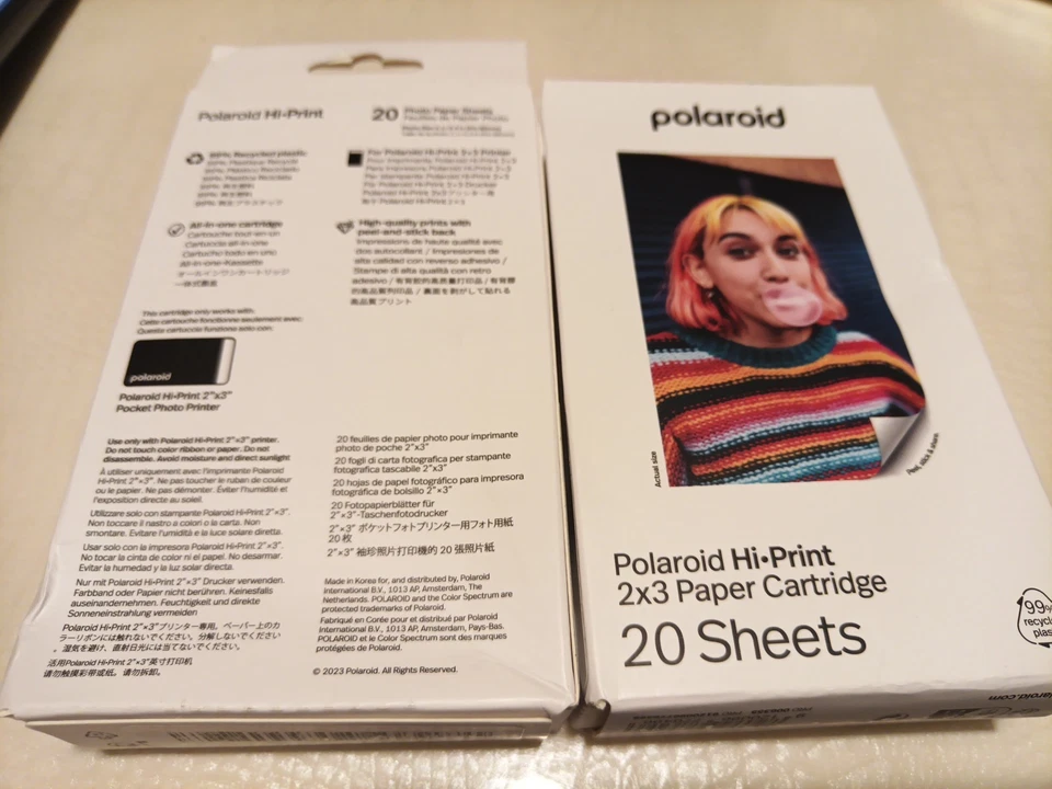 2 Pack Polaroid - Hi·Print 2x3 Paper Cartridge - 20 Sheets Each Total 40 - Image 2 of 4
