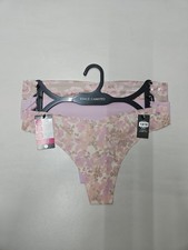 Vince Camuto No Show Thong Size Small Multicolor 3pk New