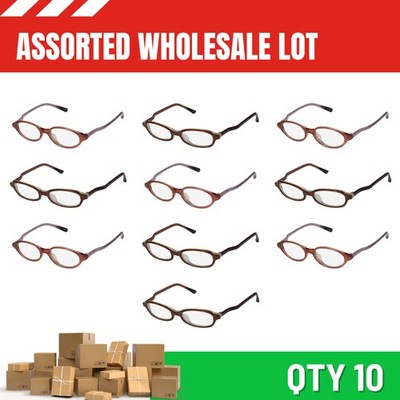 WHOLESALE ASSORTED LOT 10 CD EYEGLASSES eyewear make money budget discontinued