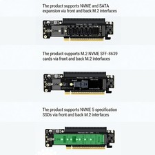 Quick Installation Double Sided PCIe5.0 Expansion Adapter Card for M.2 Drive