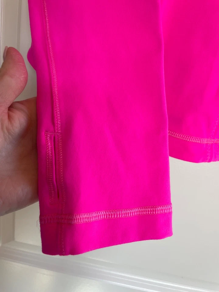Lululemon Mujer ROSA CALIENTE Cremallera Completa Manga Larga DEFINA Chaqueta 6 RARA AGOTADA! Foto 4 de 4