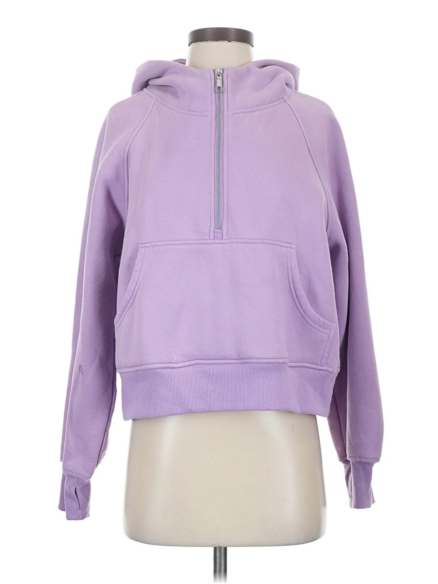 Automet Women Purple Pullover Hoodie S