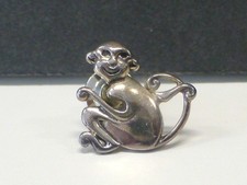 2004 JOHN HARDY Sterling Silver 925 The MONKEY CHINESE ZODIAC Tack PIN Brooch