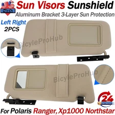 Pair Sun Visors Window Sunshades For Polaris Ranger XP 1000 NorthStar 2021-2025