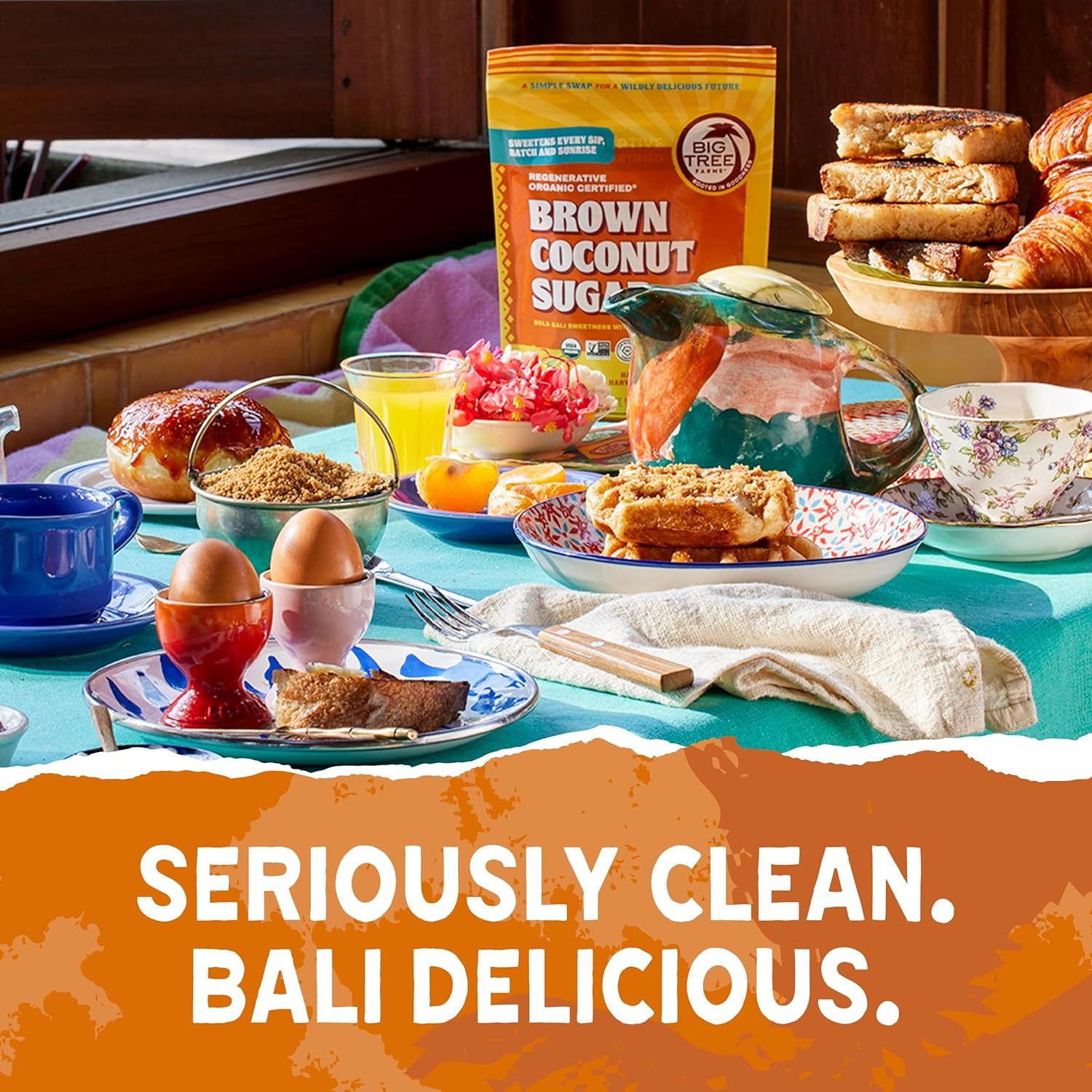 Organic Brown Coconut Sugar - Vegan, Gluten Free, Paleo Sweetener 16oz