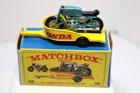 Vintage Lesney Matchbox #38 Honda Motorcycle Cycle w/Trailer NMIB