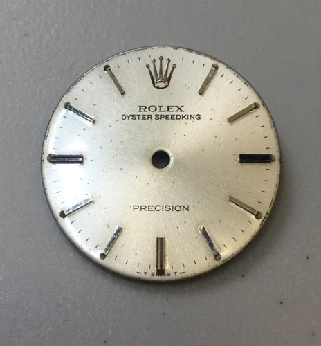 Vintage Rolex Oyster Speedking White Watch Dial 23.5mm Pre-Owned