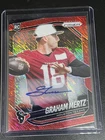 2025 Panini Prizm Football Red Shimmer Graham Mertz #392