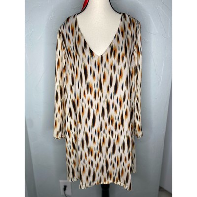 Three Eighty Two KATE V NECK MINIDRESS