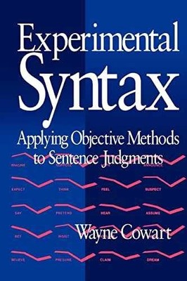 Experimental Syntax: Applying - Paperback, by Cowart Wayne - Acceptable