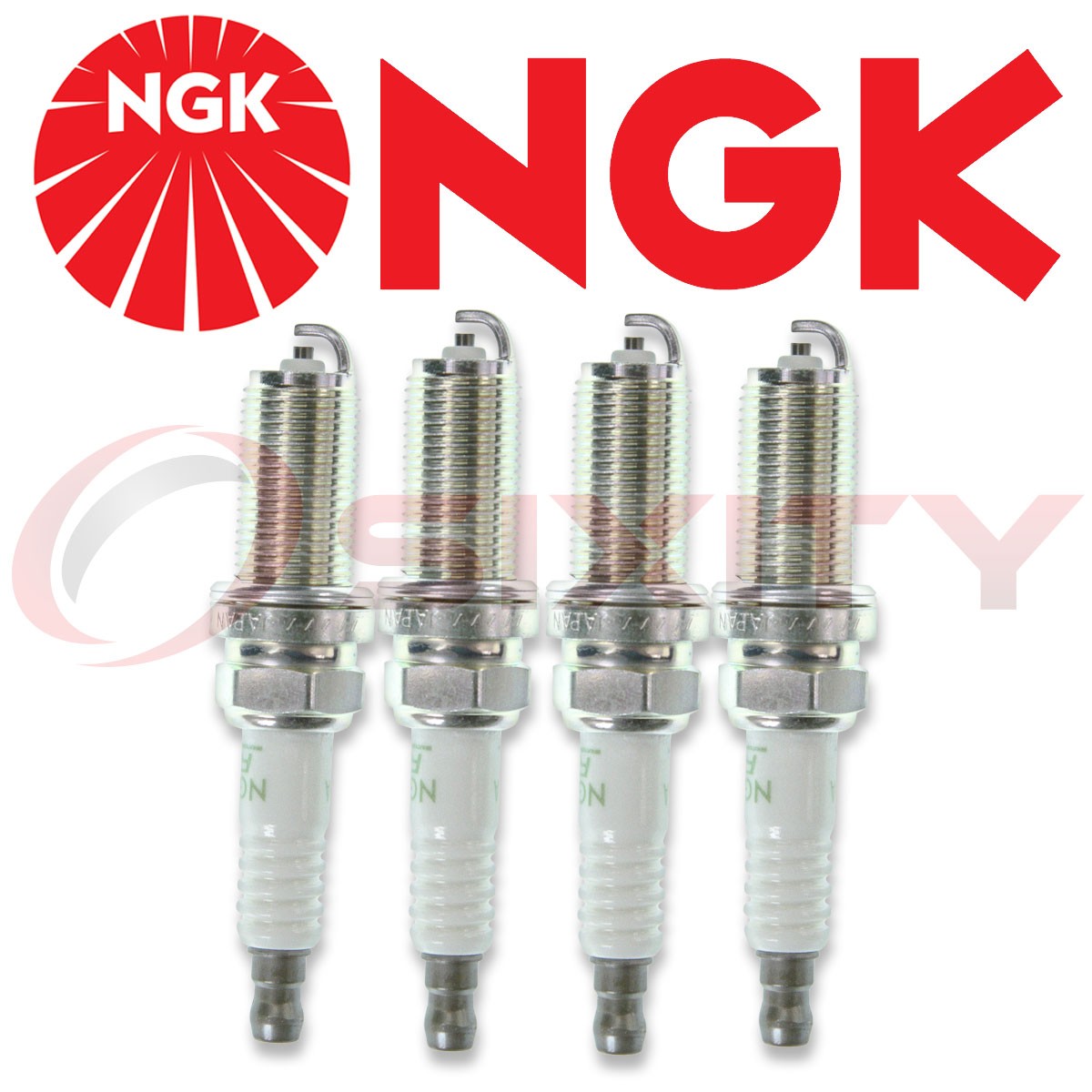 4 X NGK V-Power Resistor OEM Power Performance Spark Plugs LFR6A11 # 3672