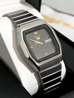Seiko 5 6349 516A Black Square TV Dial Day Date Automatic Vintage 1982 Watch
