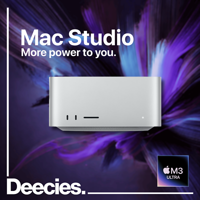 Mac Studio Apple M3 Ultra 32-core CPU 80-core GPU 512GB Ram 8TB