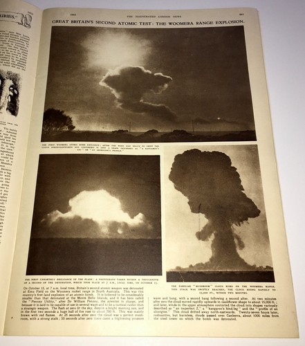 VIETNAM 1953 FRENCH TROOPS PICTORIAL & VIET MINH P.O.W.s + 2nd BRITISH A-BOMB - Imagen 2 de 2
