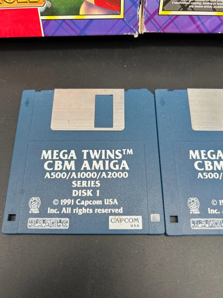 Mega Twins - PAL / EUR - Capcom/ U.S. Gold - CBM Amiga - German - BIG BOX - - Bild 2 von 4